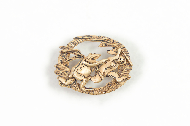 数 SUU 帯留め 鳥獣戯画 追いかけっこ