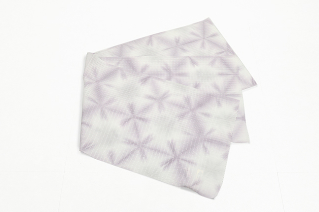 藤井絞 正絹 帯揚げ 雪花絞り 薄紫