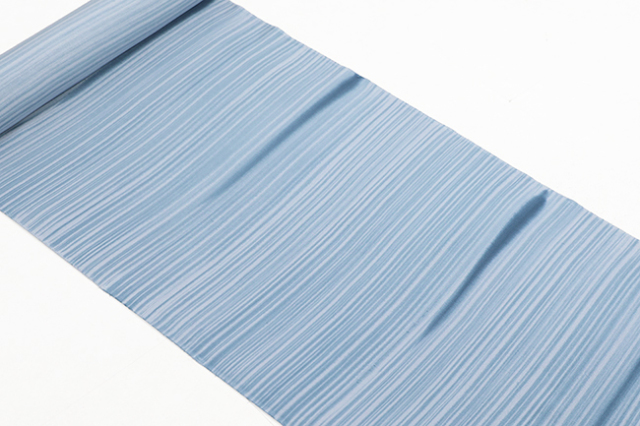 【洗える正絹 長襦袢 雲霞】京都浅見謹製 いなせ 藍 広幅 背の高い方にオススメ！