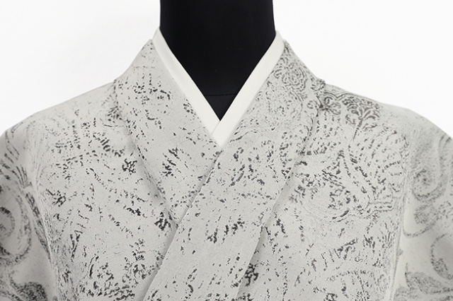 【価格はお問い合わせください】誉田屋源兵衛 着物 お召し 大麻布 「麻世妙」 二人静 ミラノフォルチューニ クリーム