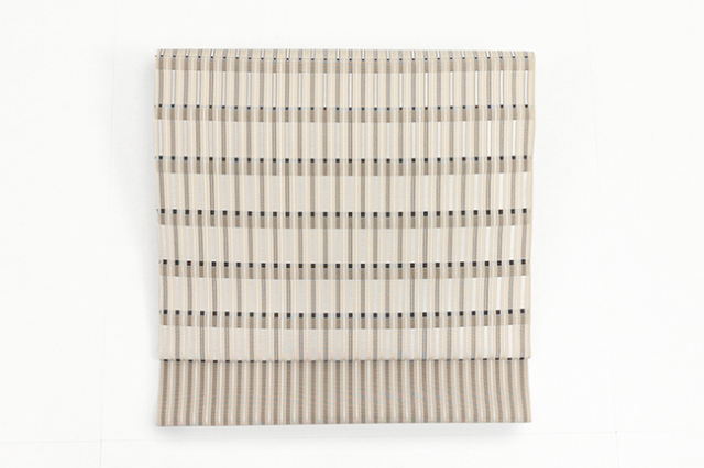 【価格はお問い合わせください】 西村織物 博多織 正絹 九寸名古屋帯 紋九寸 絹乃路 キャラバン   ベージュ