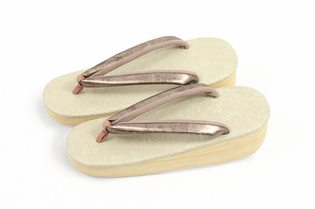 女物 あづまやオリジナル あづまロッソ カフェぞうり 菱屋カレンブロッソ バイソン ベージュ