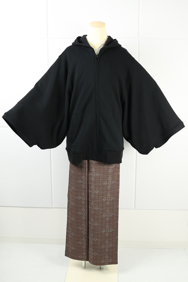 Kimono Factory nono 着物パーカーSpider 黒