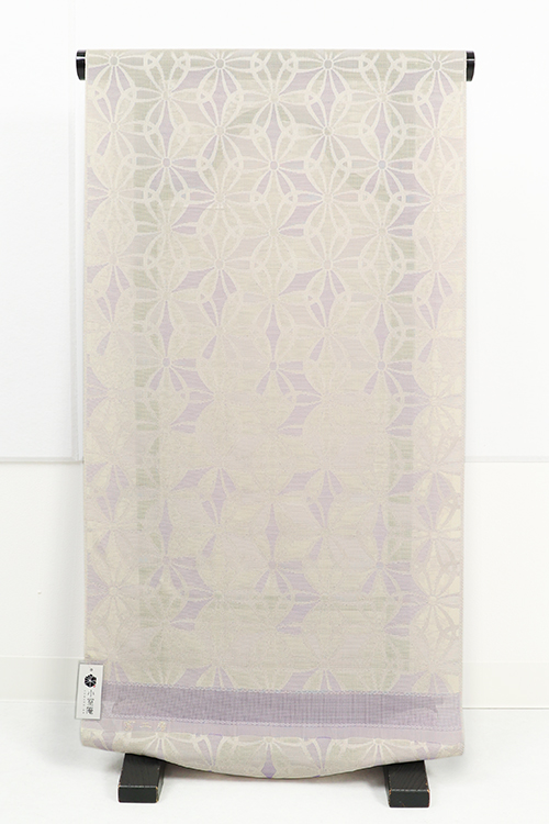 小室庵 正絹 紋紗 着物 羽織 手まり七宝 薄紫