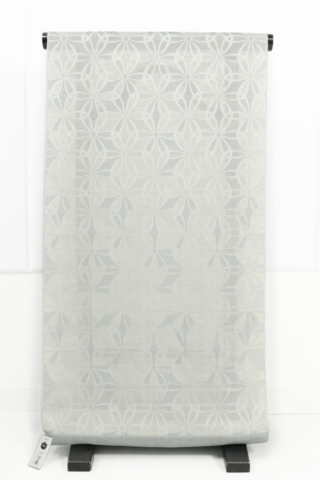 小室庵 正絹 紋紗 着物 羽織 手まり七宝 灰色