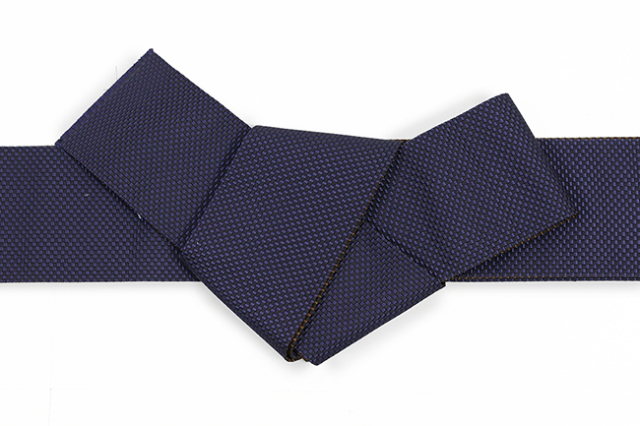 博多織 西村織物 正絹 角帯 大内両面 紺
