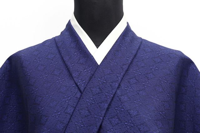 【5/1ライブショッピング紹介商品】Kimono Factory nono（キモノファクトリーノノ） ポリエステル着物 Zeffer ゼファー タツゴウ 青