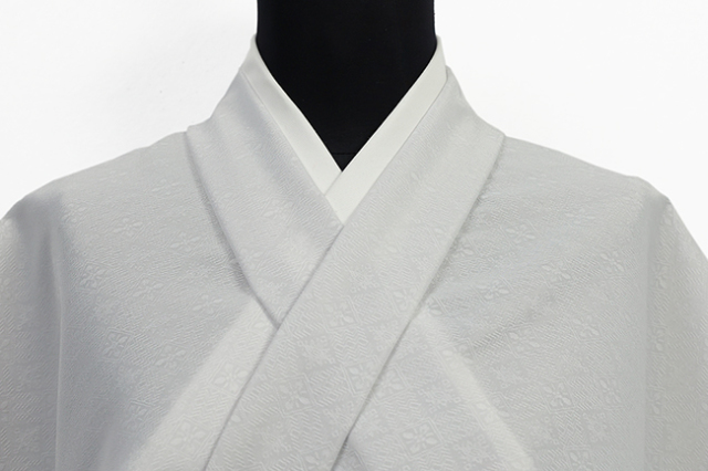 【5/1ライブショッピング紹介商品】Kimono Factory nono（キモノファクトリーノノ） ポリエステル着物 Zeffer ゼファー タツゴウ 白