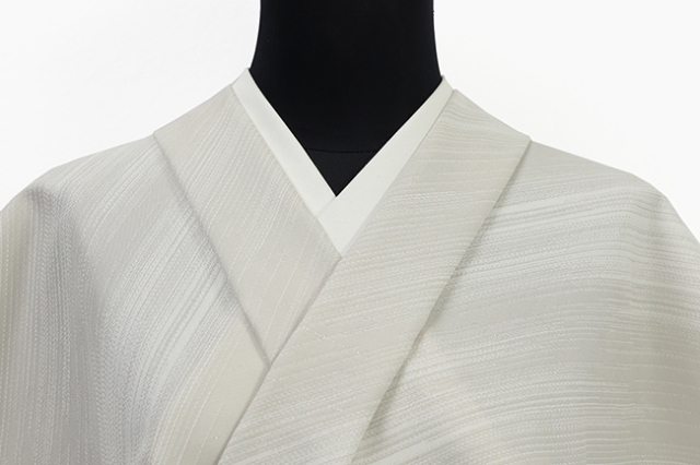 Kimono Factory nono 木綿着物 GRITTER （グリッター） オーダー仕立て付き ファスト 白