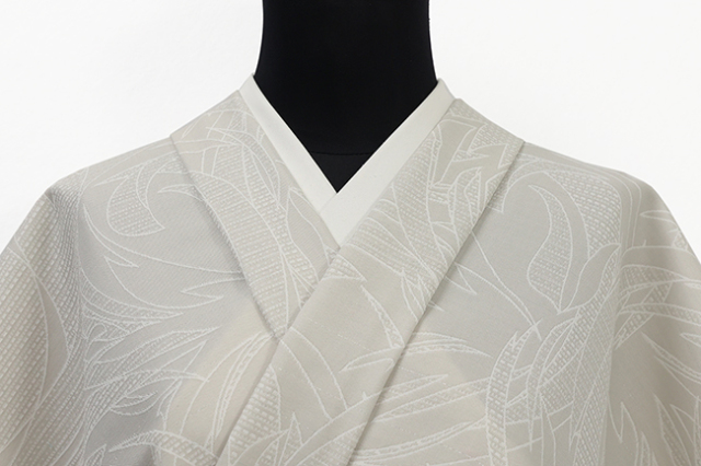 Kimono Factory nono 木綿着物 GRITTER （グリッター） オーダー仕立て付き マテリアル 白