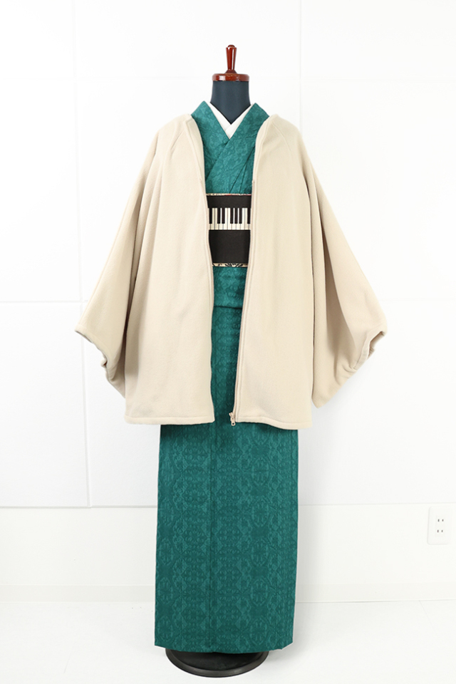 Kimono Factory nono 着物 フリースハーフコート Free 生成 M
