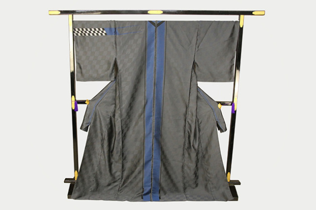 【予約商品】あづまやオリジナル スレッドルストリート 京丹後 柴田織物 お召着物 3Dストライプ 反物価格