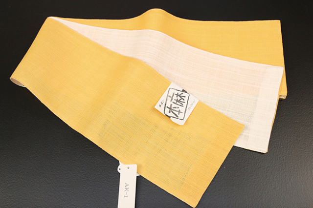 この夏人気！麻半巾帯　両面使用可能 楽天市場】＼マラソン×まとめ割／ 【ランキング1位受賞】 半幅帯