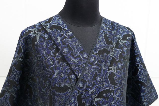 柴田織物 正絹お召し着尺 先染 KOIMARI 藍 反物価格