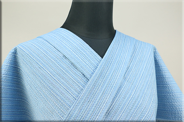 阿波しじら織 木綿きもの 洗える普段着着物 軽くて涼しい！  H6　Sサイズから身長170cmトールサイズ　◆男女兼用◆