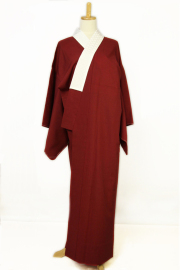 ☘️新品未使用*上質な長襦袢*雪輪花芝地紋*暈し染め*逸品*嬉しいロング丈♡ ☆長襦袢 四十八手 生地 反物 エロティック リメイク 洗える