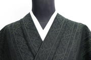 Kimono Factory nono 木綿着物 GRITTER （グリッター） 平和 黒×緑
