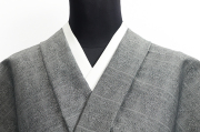 Kimono Factory nono 木綿着物 GRITTER （グリッター） 尖塔 灰色