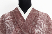 【受注商品】小室庵 セオα 着物 更紗 モカ