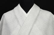 Kimono Factory nono 木綿着物 GRITTER （グリッター） オーダー仕立て付き ダリヤ 白灰×白