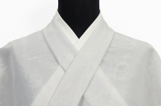 【5/1ライブショッピング紹介商品】Kimono Factory nono（キモノファクトリーノノ） ポリエステル着物 Zeffer ゼファー フレア 白