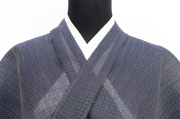 本麻 夏着物 信州本麻織 信州麻布 紺
