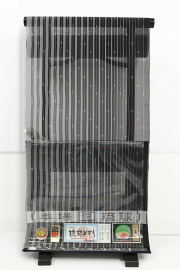 伝統的工芸品 琉球かすり 正絹 着物 縞 黒×白