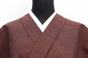 【10/16ライブショッピング紹介商品】あづまやオリジナル 三河木綿 木綿着物 霞 かすみ 赤茶 KA-02