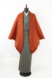 【10/23ライブショッピング紹介商品】IKS COLLECTION リバーチェック モモンガコート フリーサイズ OR