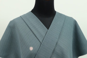【受注生産品】藤井絞 はごろ木綿 洗える普段着着物 あづまやオリジナル 蛍ぼかし シャドウブルー