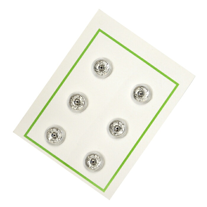 シルクスナップ　７ｍｍ　白　６個入り　【くるみスナップ】【スナップボタン】　【手芸用品】【ソーイング】【和裁】