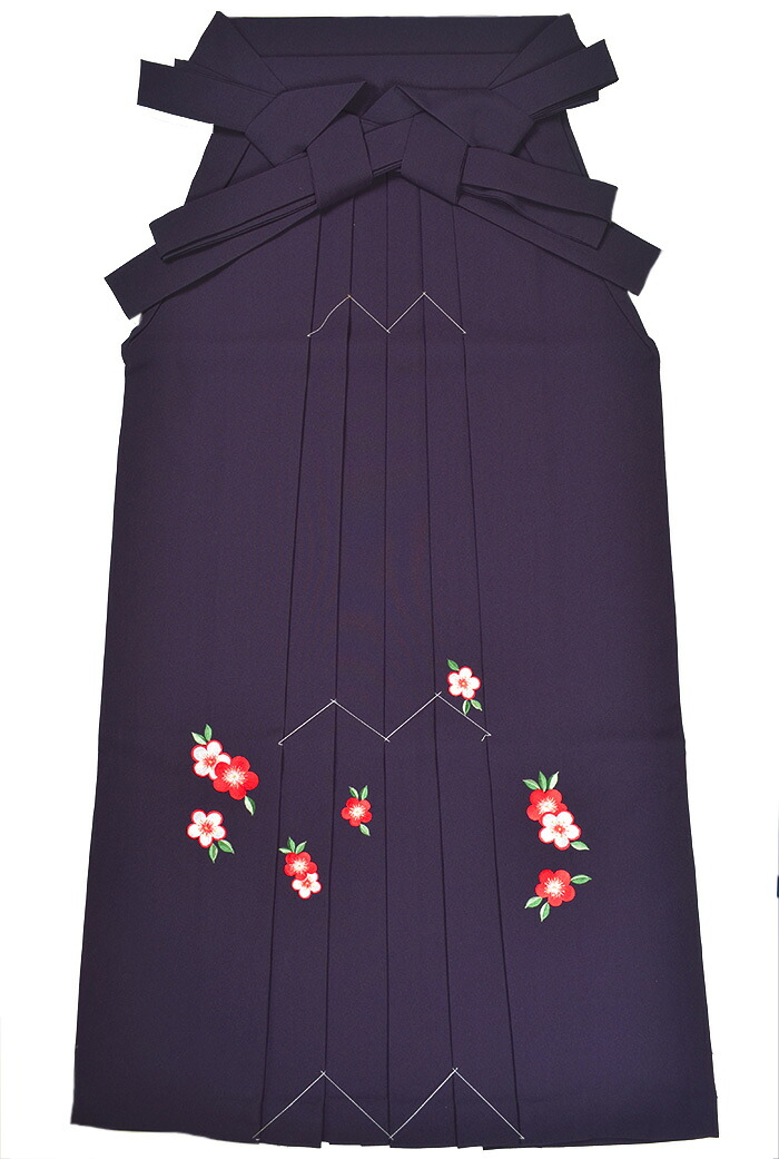 刺繍袴　紫　梅柄　ＬＬサイズ　＜適応身長約１６５ｃｍ前後＞【卒業式】【単品】【女性】【レディース】