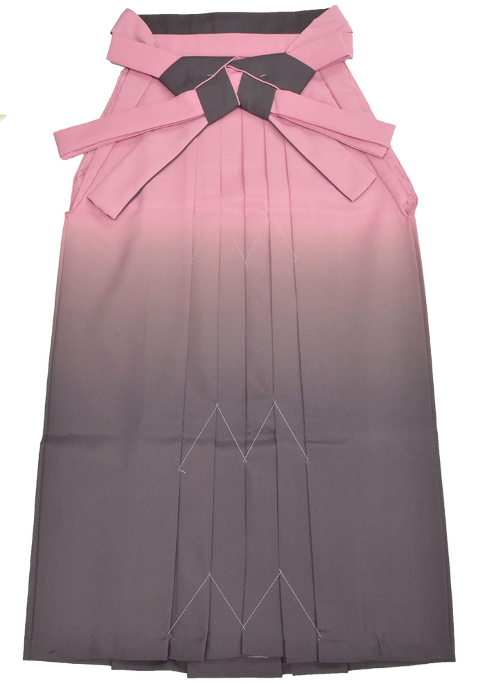 ぼかし袴　ピンク×墨色　Ｍ・Ｌサイズ　（適応身長約１５３～１６３ｃｍ前後）　【卒業式】【はかま】【女性】【レディース】