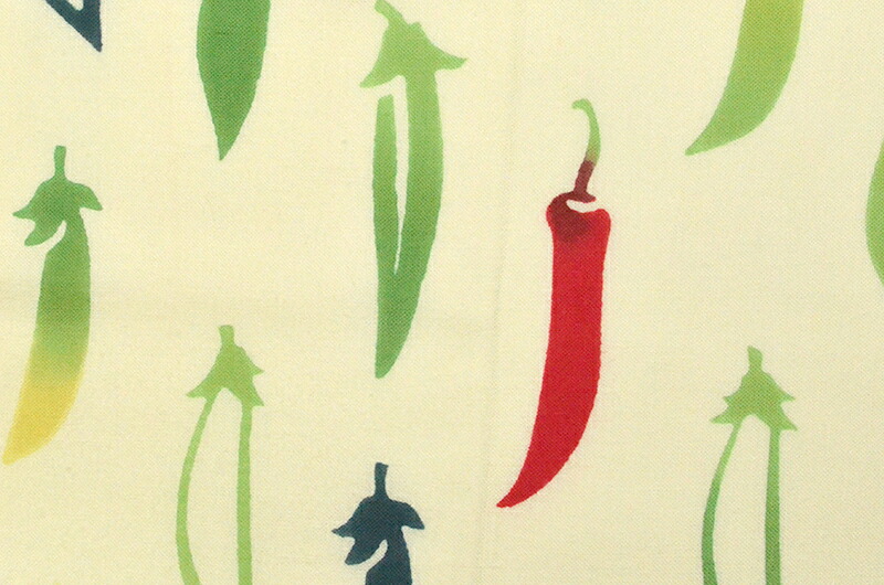 注染はんかち　kenema-けねま-　えんどう豆　きなり×みどり　（４４ｃｍ）　【ハンカチ】【タオル】【handkerchief】【towel】【日本製】【風呂敷】【プチギフト】