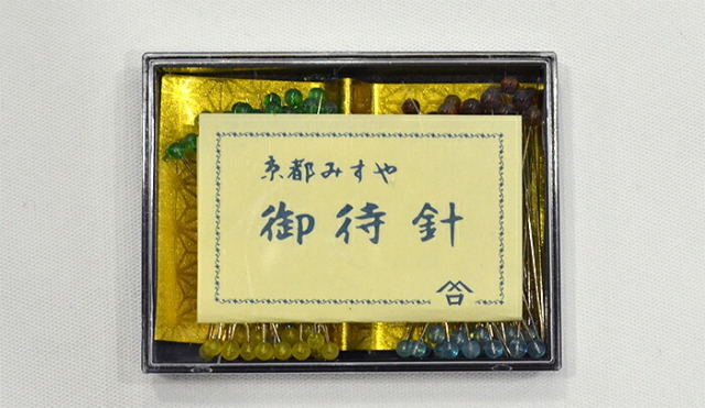≪京都みすや≫　和裁用待ち針　８０本入り　全４色　【みすや針】【まち針】【手芸用品】【ソーイング】
