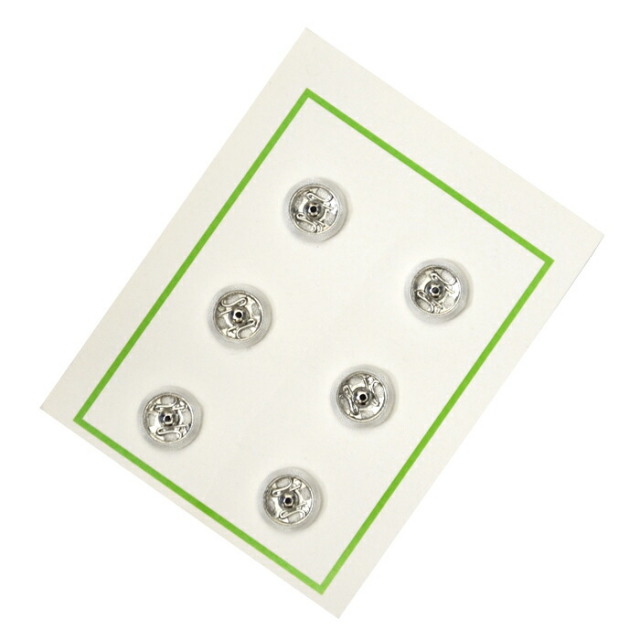 シルクスナップ　７ｍｍ　白　６個入り　【くるみスナップ】【スナップボタン】　【手芸用品】【ソーイング】【和裁】