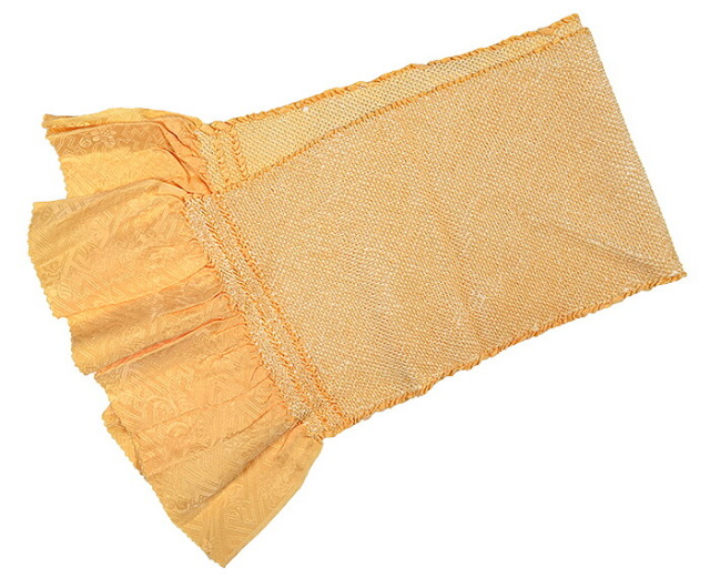 【訳あり】　正絹　絞り帯揚げ　薄きいろ　【振袖用帯揚げ】【格安】【ワケあり】【着付け】