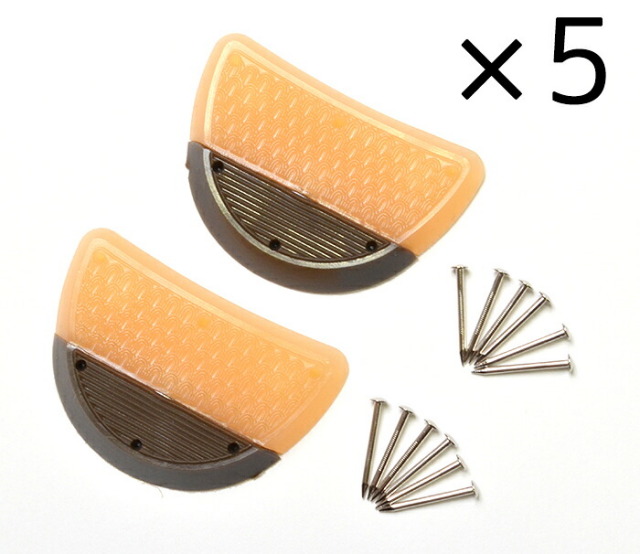 草履かかと補修用セット　５セット　ゴム　釘付き　５足分　【修理用品】【お手入れ】【履物】【セットでお得】