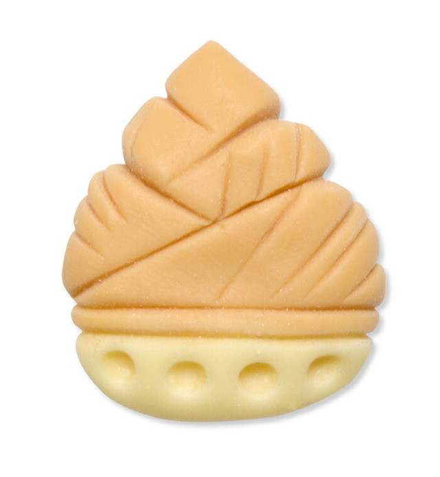 和菓子（フェイクスイーツ）　帯留　筍（たけのこ）　【帯留め】【三分紐】　【練り切り】【ハンドメイド】