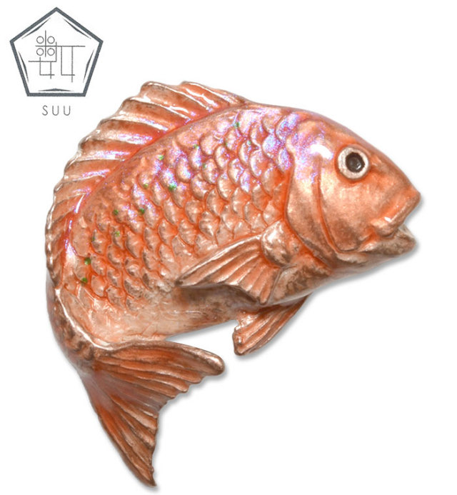 SUU　数ーすうー　鯛（たい）　帯留　【Red Snapper】【めでたい】【日本製】【Made in Japan】【帯アクセサリー】【帯留め】