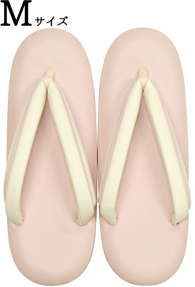 和色草履　桜色　Ｍサイズ（２３，５ｃｍ）　【日本製】【女性】【レディース】　【カジュアル】【フォーマル】【和装履物】