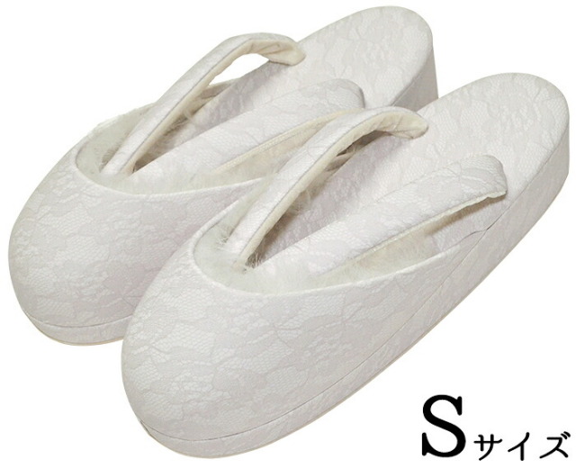 レース防寒草履　パステルパープル　Ｓサイズ　２２，５ｃｍ　【防寒用】【雪用】【冬用】【レディース】【かわいい】　【カジュアル】【フォーマル】【着物】【振袖】【kimonoshoes】