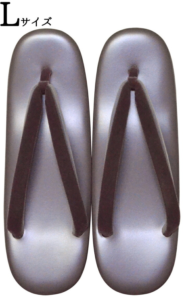 草履　紫　Ｌサイズ（２４，５ｃｍ）　【女性】【レディース】【日本製】　【普段着】【和装履物】