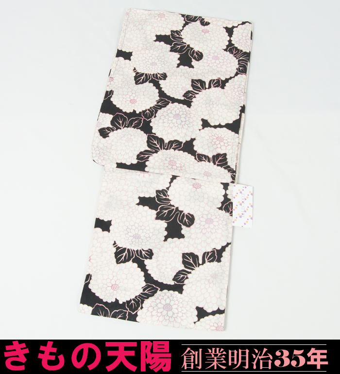 【新品】特選プレタ浴衣　COOL STYLE　フリーサイズ　（5）菊花模様