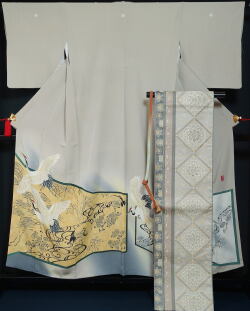 伝統工芸品　加賀友禅　浜ちりめん　留袖　袋帯　バックセット 伝統工芸品 加賀友禅 浜ちりめん 留袖 袋帯 バックセット （2025