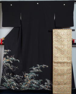 未使用黒留袖 袋帯セット sTM2407275 清々しい 