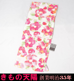【新品】特選プレタ浴衣　LIP STAGE　フリーサイズ　（2）椿