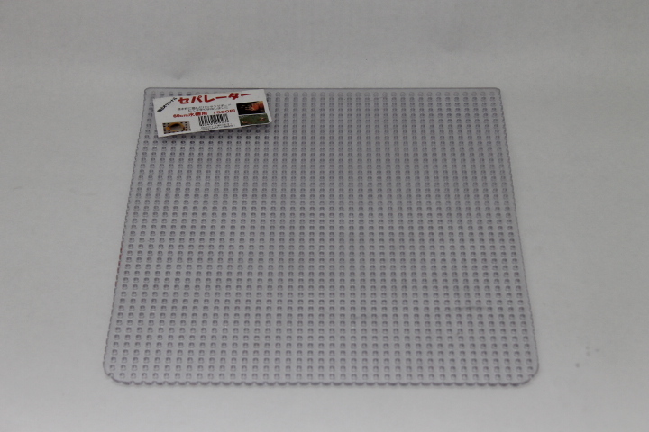 【特注】セパレーター60用　3ｍｍ厚（クリアー）【30cm四方】クリップ2個付