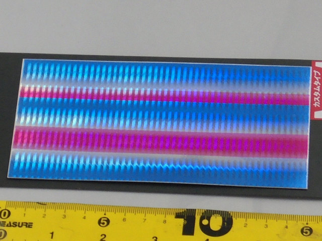 アクセル　　ストレッチ　ホロシール　ブルピン