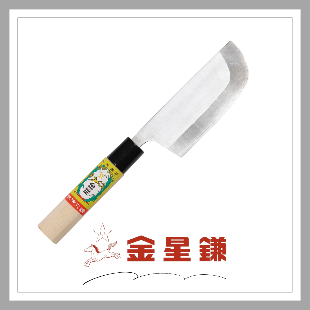 金星　ステンレス収穫包丁(鋼付)軽量型「140509」